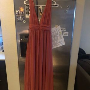 Heavenly hues rusty rose maxi dress lulu’s
